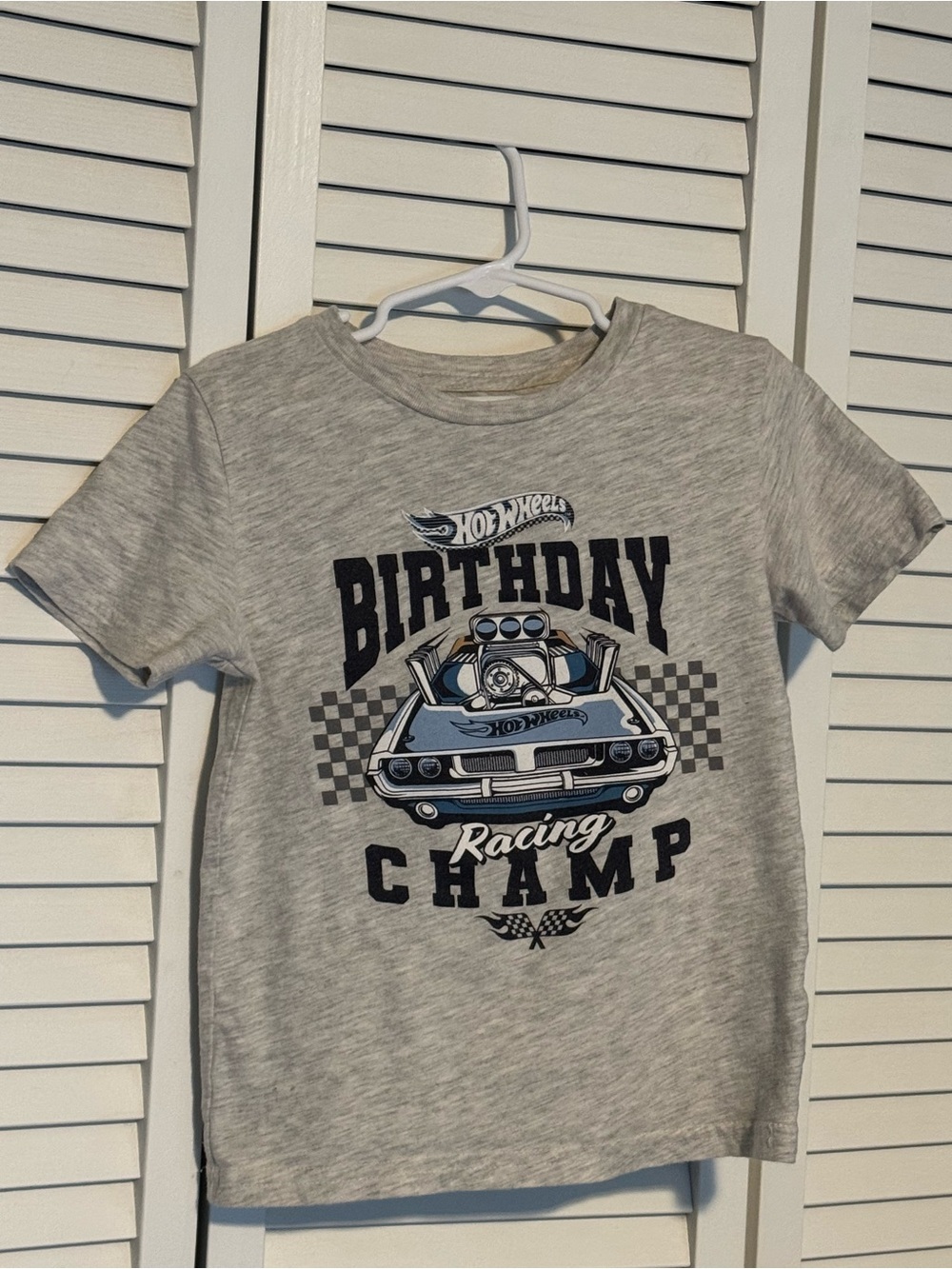 Hot Wheels Birthday Racing Champ 5T Short
Sleeve Shirt